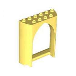 СТЕНА 2X6X6, 1/2 КРЪГ, С/ ИЗРЯЗАН: {студено жълт}