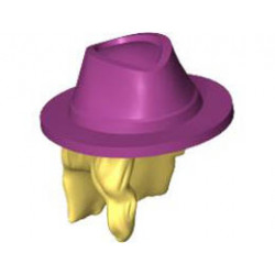MINI WIG, W/ HAT, NO. 32: {студено жълт}