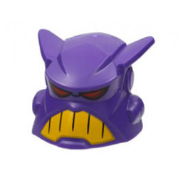 Large Figure Head with Red Eyes and Yellow Teeth Pattern (Emperor Zurg): {светло виолетов}