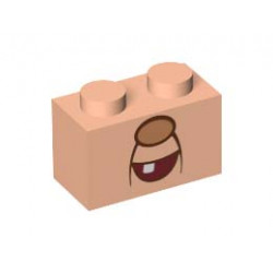 BRICK 1X2, NO. 89: {светло нуга}
