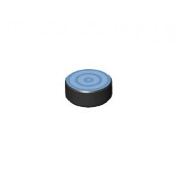 FLAT TILE 1X1, ROUND, NO. 198: {черен}