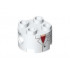 BRICK 2X2,ROUND,W/ HOLE,DIA. 4.85,NO. 7: {бял}