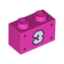 BRICK 1X2, NO. 79: {ярко пурпурен}