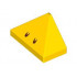END RIDGED TILE 1X2, DEG. 45, NO. 3: {ярко жълт}