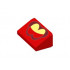 ROOF TILE 1X2X2/3, NO. 35: {ярко червен}