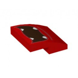 PLATE, W/ BOW 2X2X2/3, NO. 57: {ярко червен}