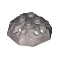 ROCK 4X4X1 1/3 UPPER PART, NO. 1: {сребърно метален}