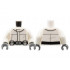 Torso SW Imperial Crew Uniform Jacket with Wide Black Belt, Large Silver Buckle, and Light Bluish Gray Boxes Pattern / White Arms / Dark Bluish Gray Hands : {бял}