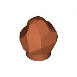 Дизайнерска тухличка 1X1X1 1/3: {тъмно оранжев}