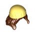 MINI WIG, W/ HAT, NO. 31: {червеникаво-кафяв}