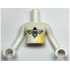 Torso Mini Doll Girl Bee and Honeycomb Pattern, White Arms with Hands: {бял}