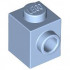 BRICK 1X1 W. 1 KNOB: {светло кралско син}