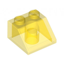 Покривна плочка 2x2/45°,: {прозрачно жълт}