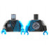 Torso Tunic, Dark Azure Arches, Ninjago Logogram N, Core Logo on Back Pattern / Dark Azure Arm Left / Pearl Dark Gray Arm Right / Dark Azure Hands : {титаниево метален}