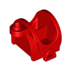 SADDLE 2X2 W 1 KNOB: {ярко червен}