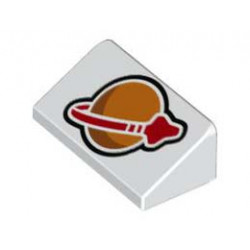 ROOF TILE 1X2X2/3, NO. 38: {бял}