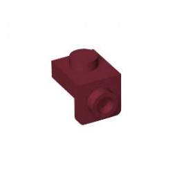 Плочка 1X1 с 1.5 плочка 1X1 надолу: {нов тъмно червен}