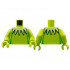 Torso Yellowish Green Collar with 5 Sharp Scallops, Green Stripes Down Sides Pattern / Lime Arms / Lime Hands: {ярко жълто-зелен}