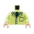 Torso Lab Coat, Sand Green Collar, Dark Green Tie Pattern / Yellowish Green Arms / Light Nougat Hands: {пролетно жълто-зелен}