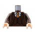 Torso Suit Jacket and Vest, White Collar Shirt, Dark Orange Tie with White Polka Dots Pattern / Dark Brown Arms / Light Nougat Hands : {тъмно кафяв}