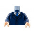 Torso Jacket and Vest, White Shirt, Blue Tie Pattern / Dark Blue Arms / Light Nougat Hands: {земно син}
