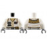 Torso Coat, Dark Tan Scarf and Trim, Silver Rank Badge and Tools, Belt with Buckle and Pouches Pattern / White Arms / Light Bluish Gray Hands : {бял}