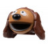 Minifigure, Head, Modified Muppet Rowlf with Medium Nougat Face, Black Nose, Pattern: {червеникаво-кафяв}