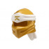 Minifigure, Headgear Ninjago Wrap Type 4 with Molded White Headband and Printed Gold Ninjago Logogram R Pattern: {топло златист}