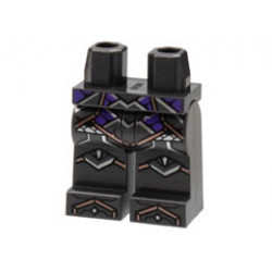 Hips and Legs with Copper and Silver Panel Lines, Dark Purple Trim Pattern: {титаниево метален}