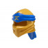 Minifigure, Headgear Ninjago Wrap Type 4 with Molded Blue Headband and Printed Gold Ninjago Logogram R Pattern: {топло златист}