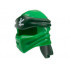 Minifigure, Headgear Ninjago Wrap Type 4 with Molded Dark Green Headband and Printed White Ninjago Logogram L Pattern: {тъмно зелен}