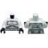 Torso SW Armor Clone Trooper Phase 1 Black Belt and Dark Bluish Gray Markings Pattern / White Arms / Black Hands: {бял}