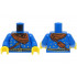 Torso Wizard Robe with Gold and Dark Blue Belt, Stars, Dark Orange Bandana and Shoulder Bag, Necklace Pattern (BAM) / Blue Arms / Yellow Hands: {ярко син}