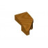 LEFT PLATE 1X2, W/ BOW, 45 DEG., NO. 1: {златно мастило}
