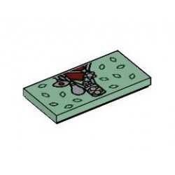 FLAT TILE 2X4, NO. 276: {пясъчно зелен}