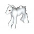 FOAL, W/ HOLE, DIA. 1.5, NO. 7: {бял}