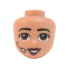 Mini Doll, Head Friends with Black Eyebrows, Reddish Brown Eyes, Dark Red Lips, Headset Pattern: {нуга}