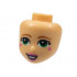 Mini Doll, Head Friends with Dark Orange Eyebrows, Green Eyes, Dark Pink Lips and Stars on Cheeks Pattern: {умерен тан}
