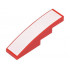Slope, Curved 4 x 1 with White Surface Pattern: {ярко червен}