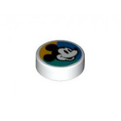 FLAT TILE 1X1, ROUND, NO. 209: {бял}