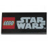 Tile 2 x 4 with LEGO Star Wars Logo Pattern: {черен}
