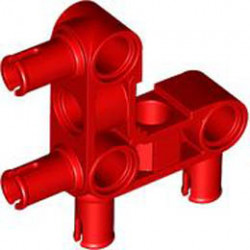 Ъглова греда 90 градуса с 4 щракалки: {ярко червен}