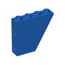 Покривна плочка 1X4X3, инверсна, град. 60: {ярко син}