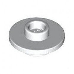 Minifigure, Utensil Tea Saucer with Hollow Stud on Top: {бял}