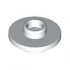 Minifigure, Utensil Tea Saucer with Hollow Stud on Top: {бял}
