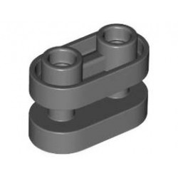 BRICK1X2, ROUNDED, W/ 3.2 SHAFT, NO. 1: {тъмно каменно сив}