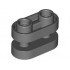 BRICK1X2, ROUNDED, W/ 3.2 SHAFT, NO. 1: {тъмно каменно сив}