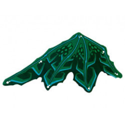 Cloth Wing Dragon Left, Sand Green Ribs, Lime and Dark Green Scales Pattern: {тъмно зелен}