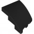 BRICK 2X3, OUTSIDE BOW, LEFT: {черен}