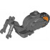 Flywheel Stuntz Riding Cycle with Orange Rear Wheel and Black Tire: {тъмно каменно сив}